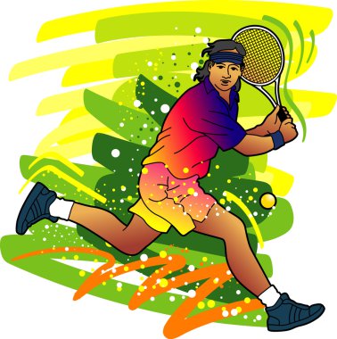 Tennis Player clipart