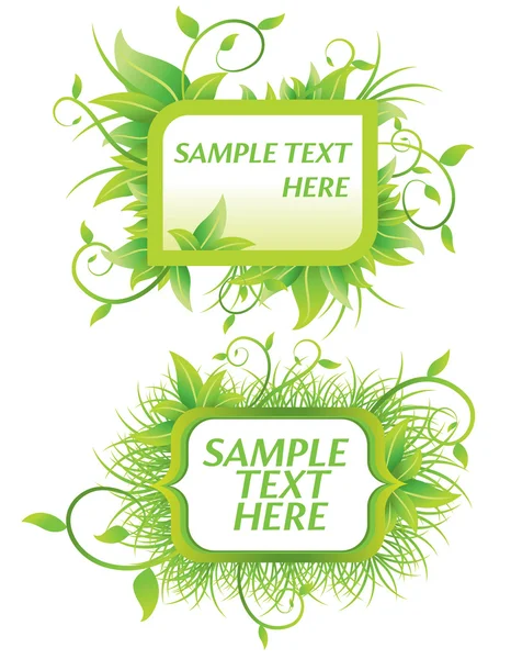 stock vector EcoText Banners