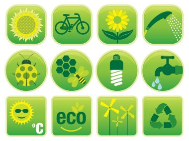 Ecology Environment Icons clipart