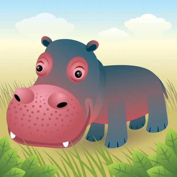 Hipopopotam — Wektor stockowy