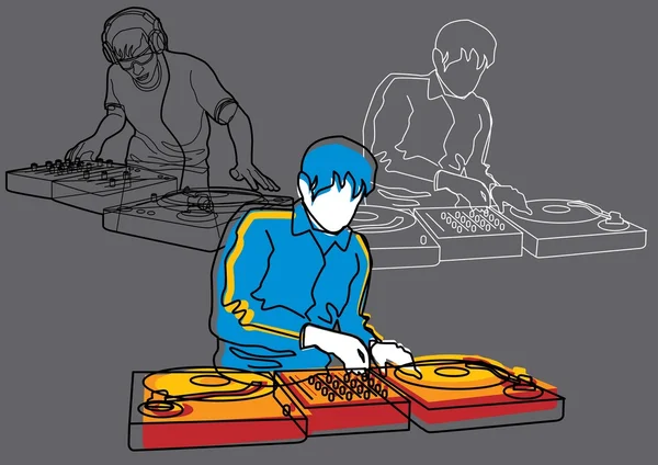 DJ — 图库矢量图片