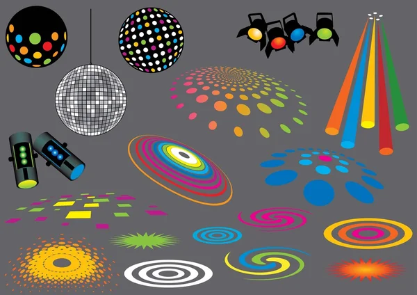 Lumières de tache de disco — Image vectorielle