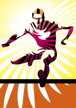 Hurdle Athlete clipart