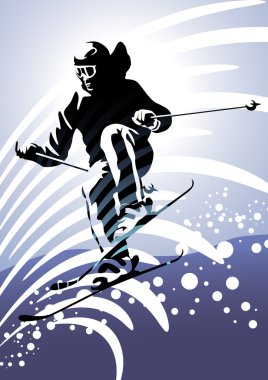 Downhill Ski clipart