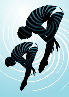 Synchronized Diving clipart