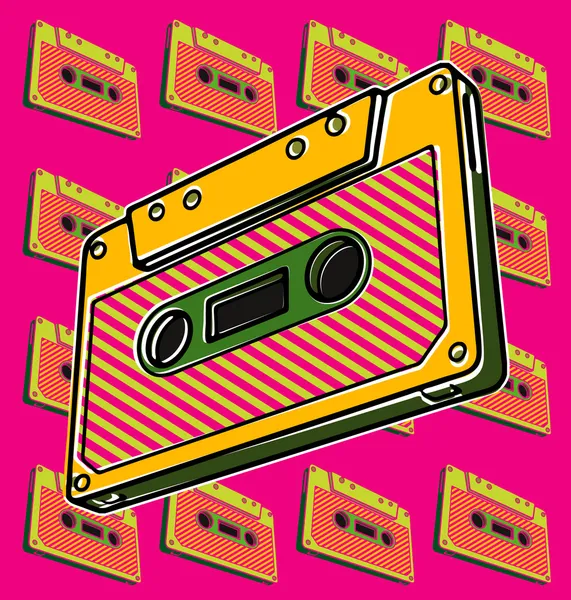Tape, Cassette — Stock Vector
