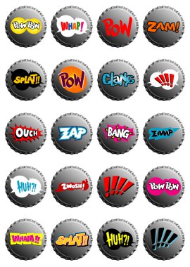 Bottle Cap Explosion clipart