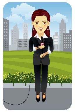 TV Reporter clipart