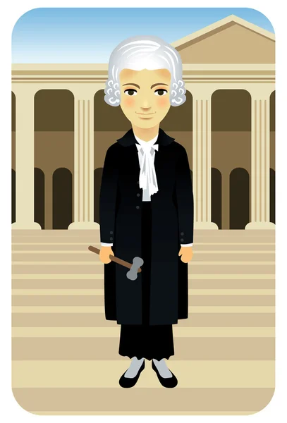 Судья, суд — стоковый вектор