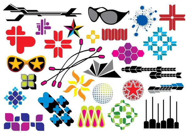Vector Graphic Elements Set Image Part Urban Elements Collection — Stock Vector