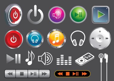 Audio Button clipart