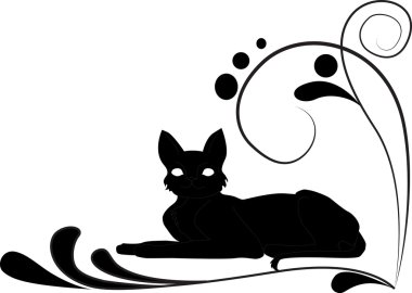 Beautiful cat clipart