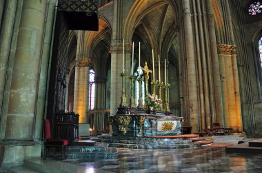 Reims bir katedral iç.