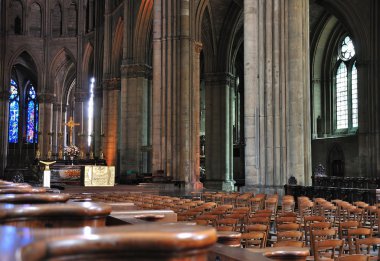 Reims bir katedral iç.