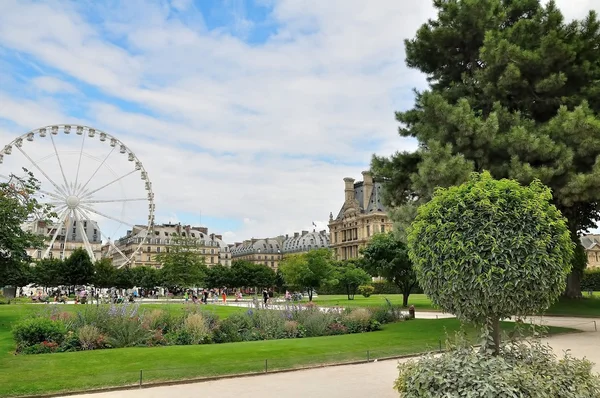 Blick auf den Jardin du Carousel — Stockfoto