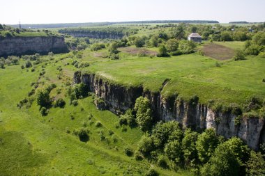 Kanyon smotrych Nehri. Kamianets-podilsky. Ukrayna