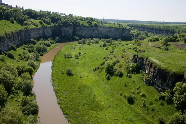 stock image Canyon of the Smotrych River. Kamianets-Podilsky. Ukraine