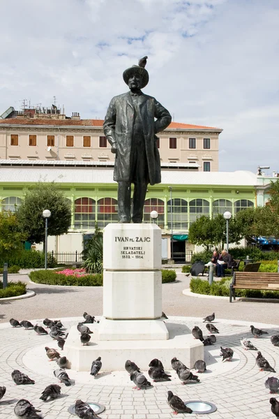 Памятник Ивану Зайцу, Риека, Хорватия — стоковое фото