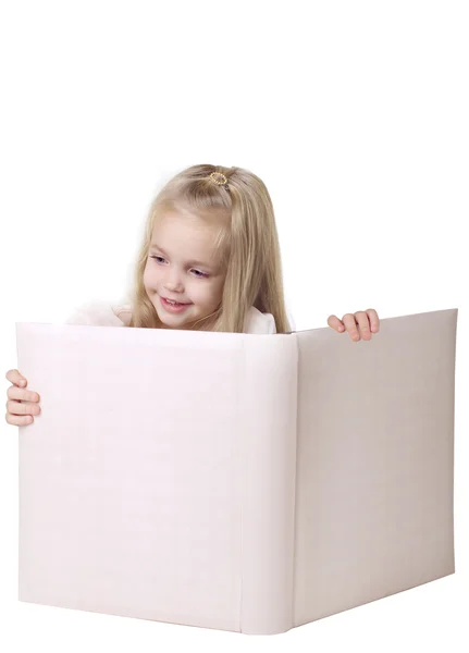 Κορίτσι και το βιβλίο — Φωτογραφία Αρχείου