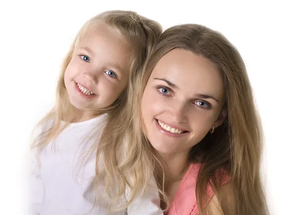 Girl with a mother — Stock Photo, Image