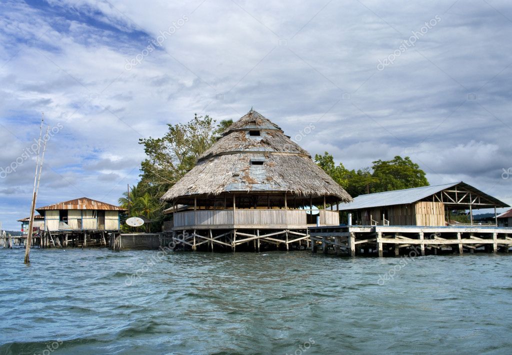 The house established on piles — Stock Photo © Byelikova 5080412