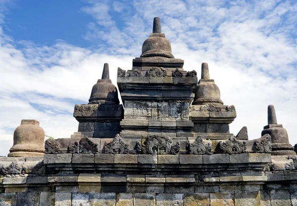 Buddhista templom borobudur. Yogyakarta szálláshelyén. Java — Stock Fotó