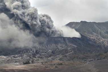 Volcanoes of Bromo National Park, Indonesia clipart