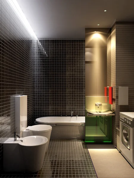 Сучасна ванна кімната Стокове Фото