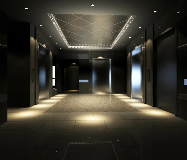 Hotel sala rendering — Foto Stock