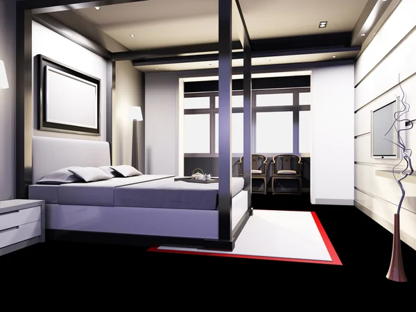 Створення домашнього інтер'єру, орієнтованого на кімнату для ліжок — стокове фото