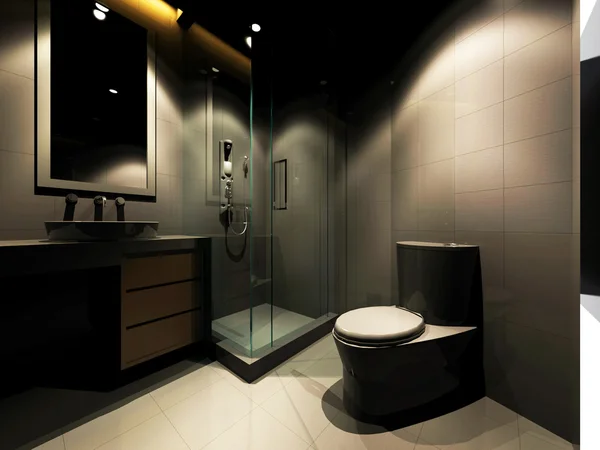 Representación 3D del interior del baño —  Fotos de Stock