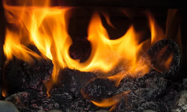 火と炎の背景 ロイヤリティフリーのストック画像