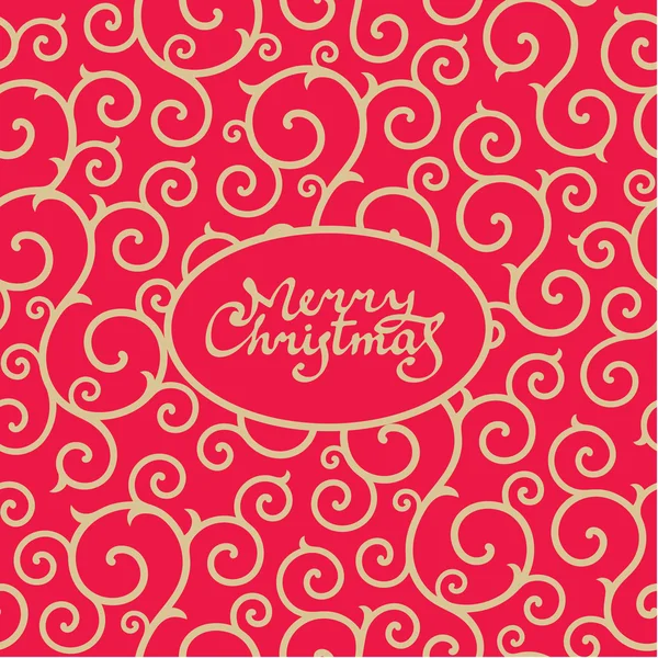 卷曲的无缝模式クリスマスの郵便 — 图库矢量图片