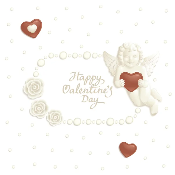 Fondo de caramelo San Valentín — Archivo Imágenes Vectoriales