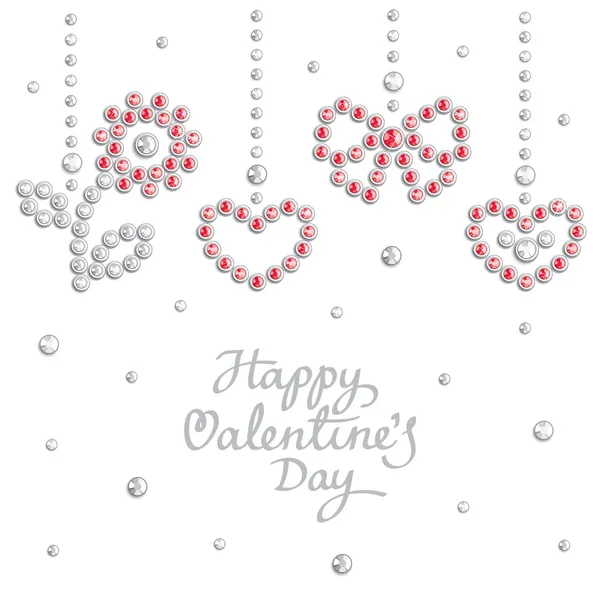 Valentine fond de bijou — Image vectorielle