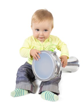 Baby percussionist clipart