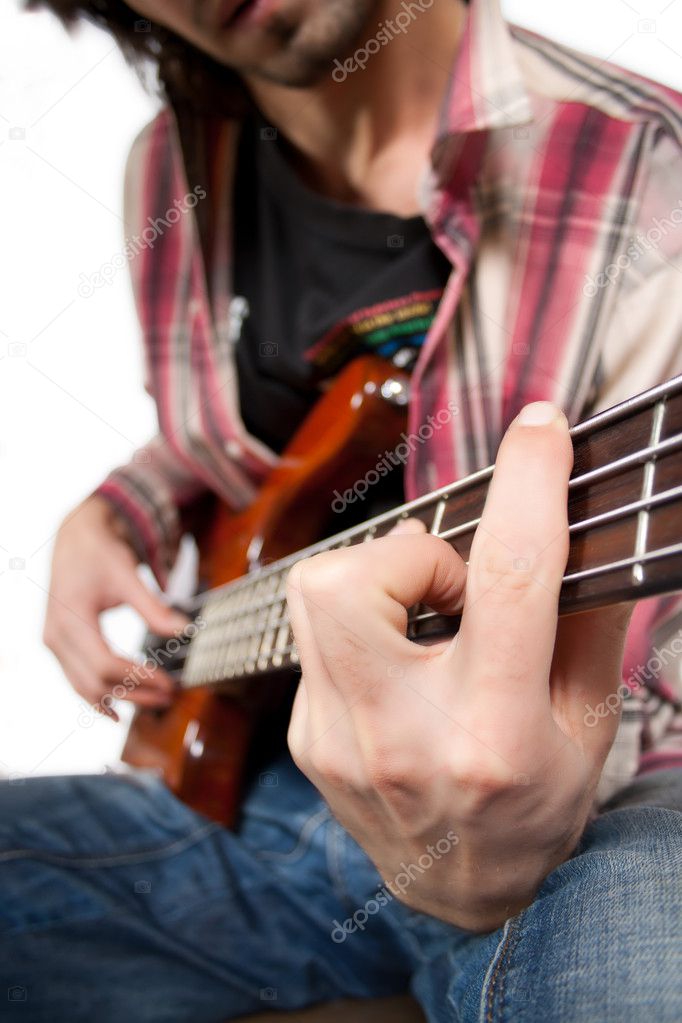 Bass guitar player