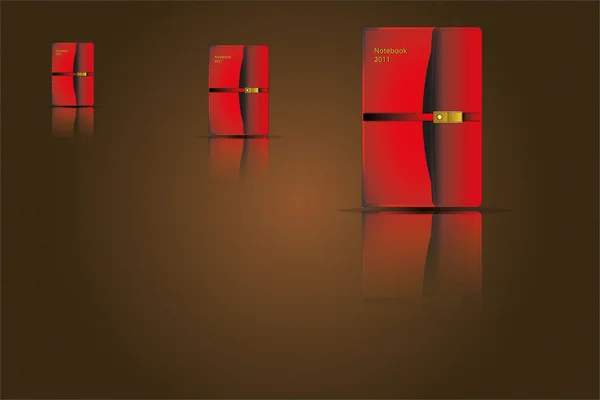 Collection Carnet Rouge — Image vectorielle