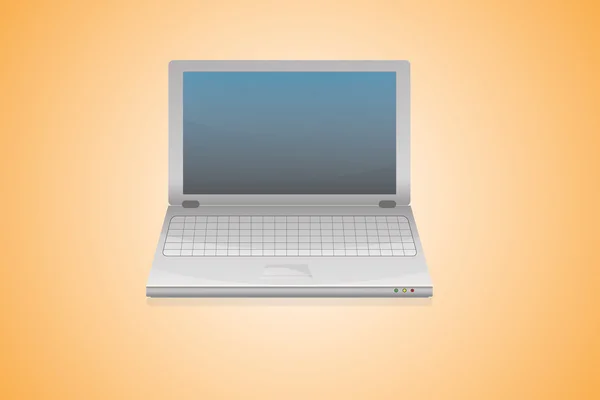 Alto laptop vetor detalhado — Vetor de Stock
