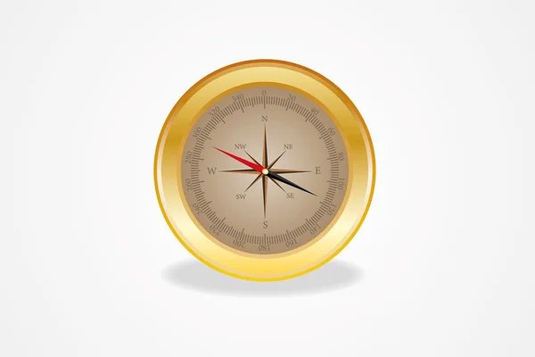 stock vector Golden compass