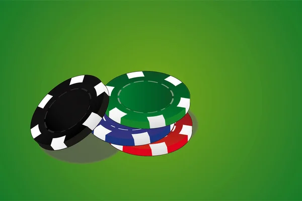 Poker Chips Vector — Stockvector