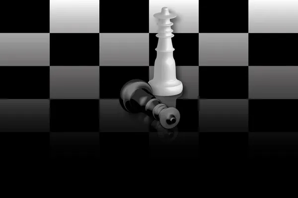 Šachovnice Královnou — Stockový vektor