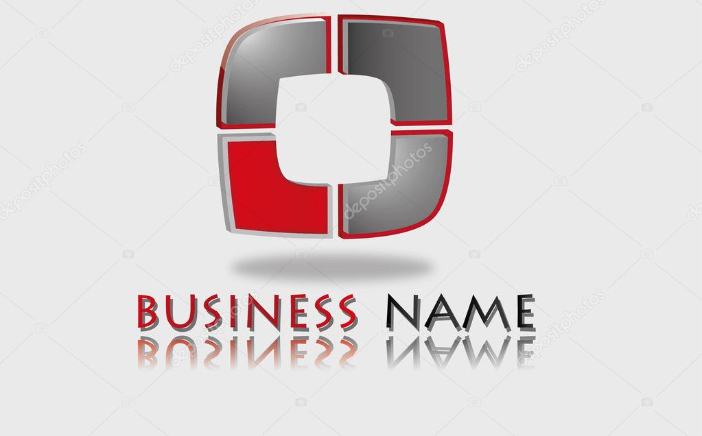 Corporate Vector Business Template Background with Logo