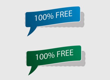 100% free and free trial labels clipart