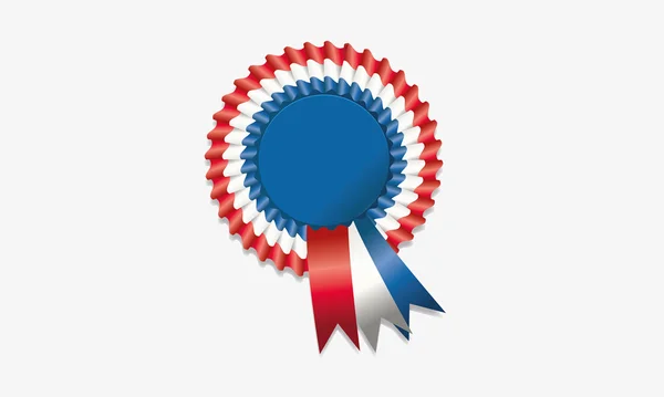 Blank award ribbon rosette — Stock Vector
