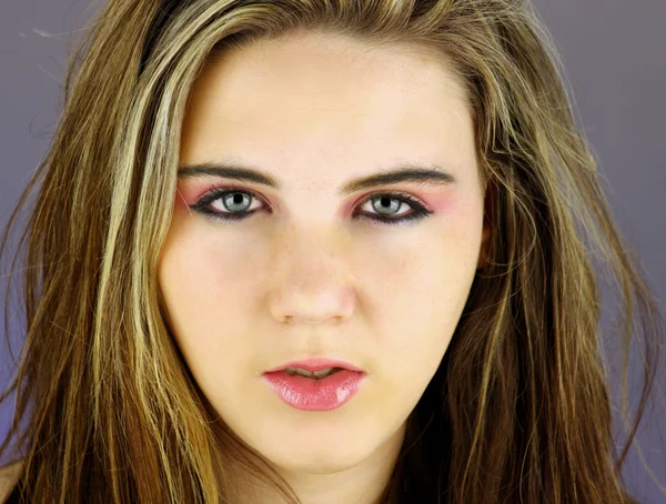 Krásné dospívající dívka Headshot (4) — Stock fotografie