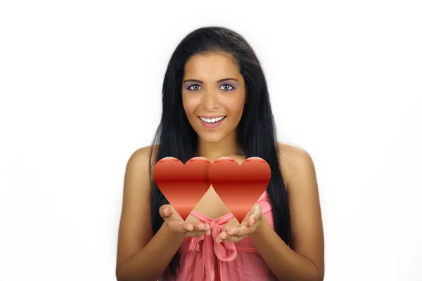Mooie tiener latina valentine — Stockfoto