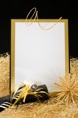 Black and Gold New Year clipart