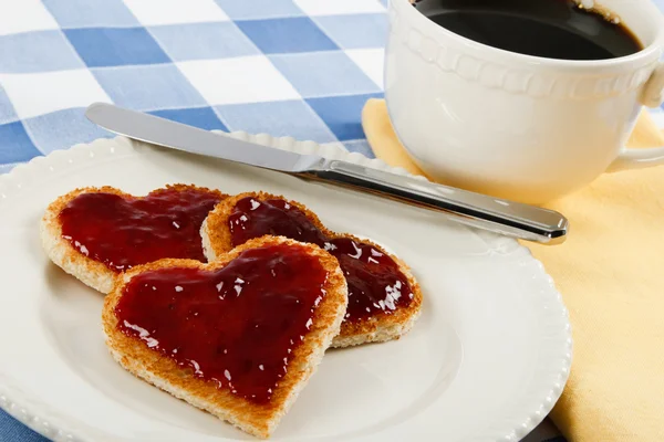 A romantic breakfast treat — Stock Photo, Image
