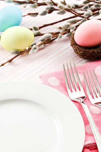 Festive Easter Table Setting Royalty Free Stock Photos